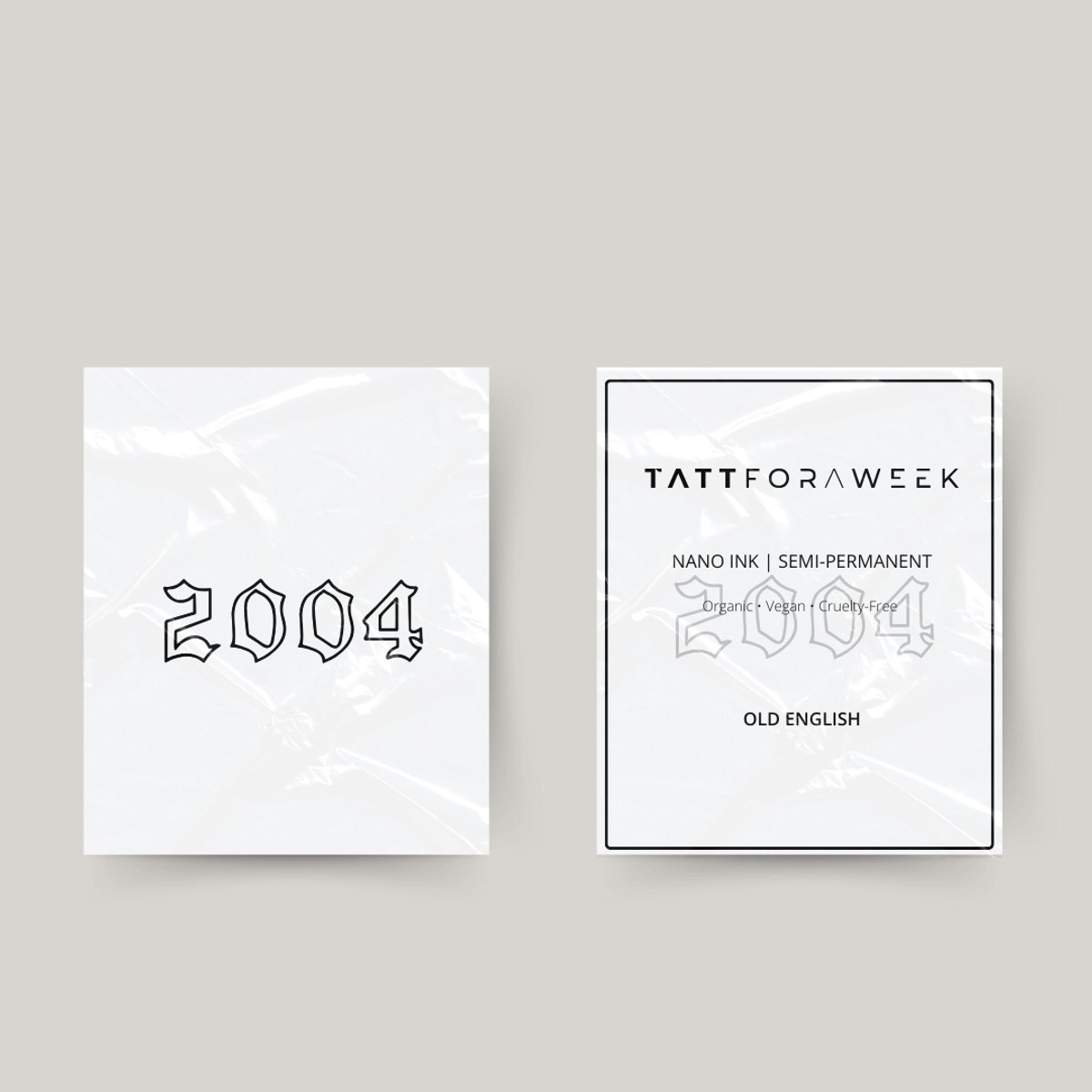 Tijdelijke tattoo 2004 | Neptattoo volwassenen | Tijdelijke tattoo voor volwassenen | Temporary tattoo | Plaktattoos voor volwassenen | Neptattoos | Probeer zorgeloos een tattoo | tattforaweek